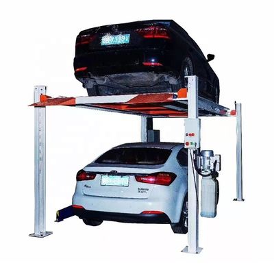 Четырехстоечный парковочный подъемник для автомобильного лифта, 12 единиц загрузки, низкая стоимость обслуживания