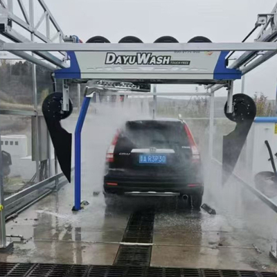 Оборудование для бесконтактной мойки автомобилей с одной рукой, с 6 сушилками и рельсом 8 м x 5 мм, система рециркуляции воды для автоматической бесконтактной мойки автомобилей