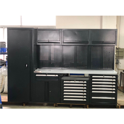 Подвижная большая новая черная гаражная рабочая скамейка / для мастерской