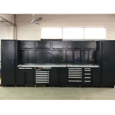 Подвижная большая новая черная гаражная рабочая скамейка / для мастерской