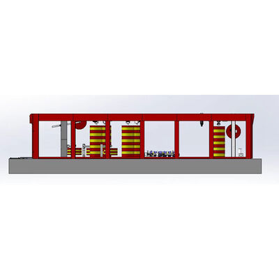 Плоская цепь кабелей Автоматическое оборудование для стирки автомобилей с 14 щетками Автоматическая машина для стирки автомобилей с 6 красителями