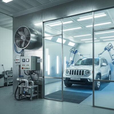 Автомобильный распылитель с вентилятором воздухозабора европейского типа мощностью 5,5 кВт 300 мм Стальная конструкция и регулируемая высота скамейки 40 см - 118 см